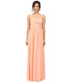 Donna Morgan Bailey Gown (peach Fuzz) Women's Dress