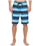 O'neill Santa Cruz Stripe Boardshorts (blue) Men's Swimwear