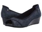 Anne Klein Sport Corner Wedge Heel (blue) Women's Wedge Shoes