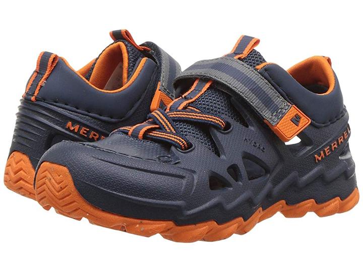 Merrell Kids Hydro Junior 2.0 (toddler) (navy/orange) Boys Shoes