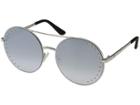Guess Gu7559-s (shiny Light Nickeltin/smoke Mirror) Fashion Sunglasses