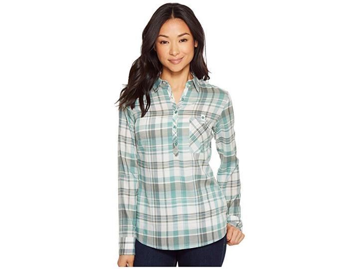 Kuhl Spektra Plaid (jasper) Women's Long Sleeve Button Up