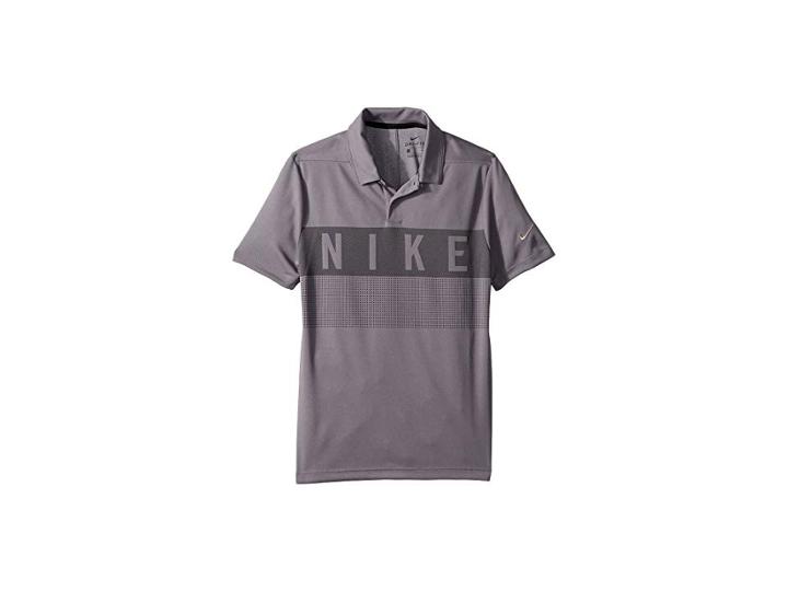 Nike Kids Dry Graphic Golf Polo (little Kids/big Kids) (gunsmoke/gunsmoke) Boy's Clothing