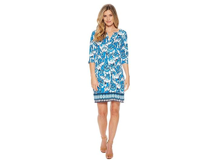Hatley Lucy Dress (blue Elephants) Women's Dress