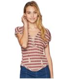 Free People Sail Out Tee (neutral Combo) Women's T Shirt
