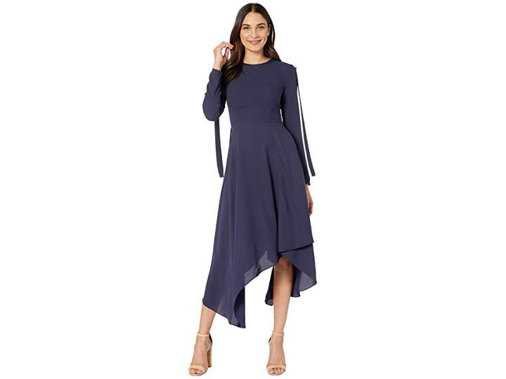 Bcbgmaxazria Day Long Woven Dress (pacific Blue) Women's Dress