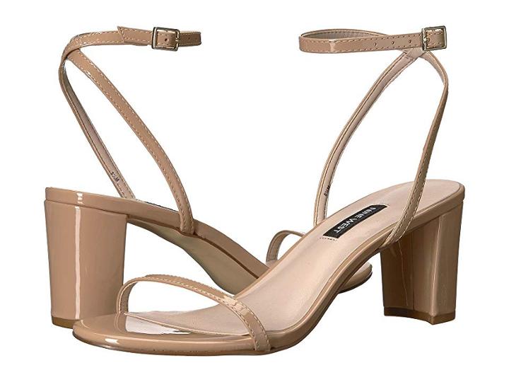 Nine West Provein Block Heel Sandal (light Natural Synthetic) Women's Shoes