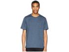 Vince Single Pocket Short Sleeve Crew (bering Sea/black) Men's Clothing