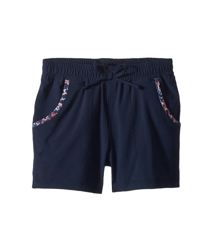 Columbia Kids Tidal Pull-on Shorts (little Kids/big Kids) (collegiate Navy) Girl's Shorts