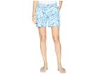 Lilly Pulitzer Jayne Stretch Shorts (bennet Blue Lets Mango) Women's Shorts