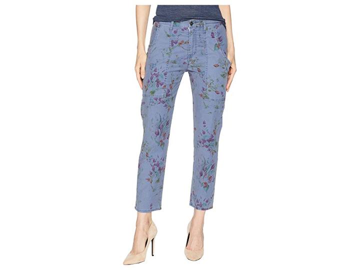 Hudson The Leverage High-rise Ankle Cargo In Utility Floral (utility Floral) Women's Jeans