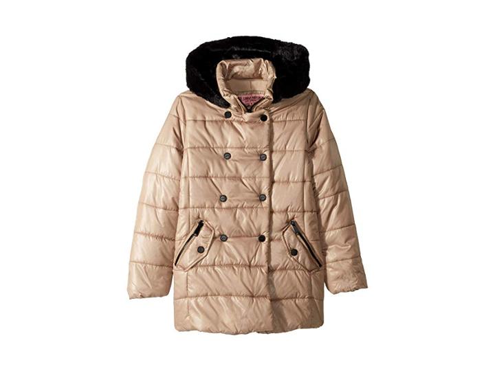 Urban Republic Kids Theodora Double Breasted Puffer Jacket (little Kids/big Kids) (gold) Girl's Jacket