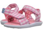 Toms Kids Strappy Sandal (infant/toddler/little Kid) (pink Gingham) Girls Shoes