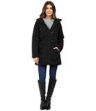 Marc New York By Andrew Marc Chrissy 32 Luxe Rain Coat (black) Women's Coat