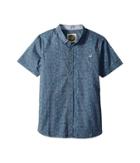 Rip Curl Kids Scopic Short Sleeve Shirt (big Kids) (navy) Boy's Clothing