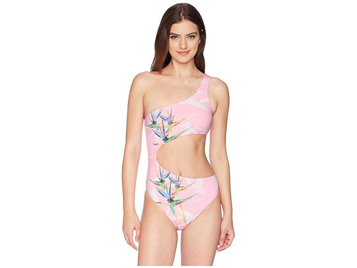 The Bikini Lab Pastel Paradise One Shoulder One-piece (multicolored) Women's Swimsuits One Piece