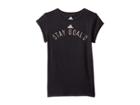 Adidas Kids On A Roll Tee (big Kids) (black) Girl's T Shirt
