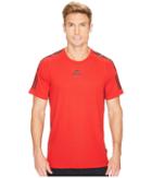 Adidas Barricade Tee (scarlet/dark Burgundy) Men's T Shirt