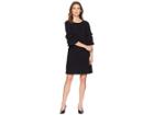 Gabby Skye Ruffle Sleeve Dress (black) Women's Dress