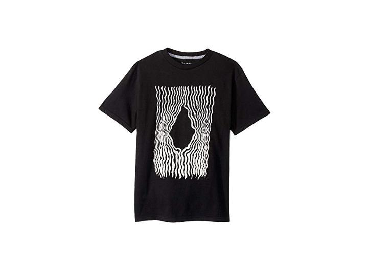 Volcom Kids Wigglystone Short Sleeve Tee (big Kids) (black) Boy's T Shirt