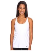 Nike Strappy Training Tank (white/black) Women's Sleeveless