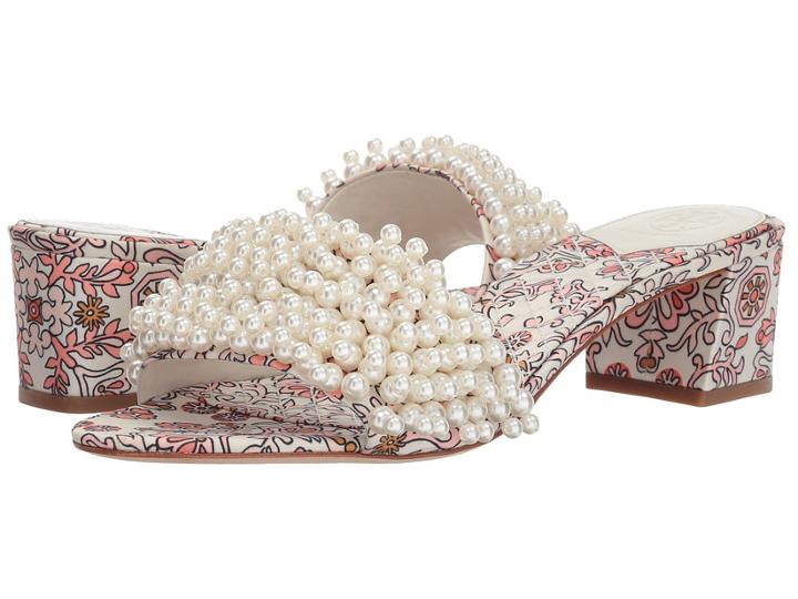 Tory Burch Tatiana 45mm Slide (hicks Garden) Women's Slide Shoes