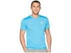 Nike Cool Miler Short-sleeve Running Top (equator Blue/heather/equator Blue) Men's Clothing
