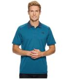 The North Face Short Sleeve Horizon Polo (shady Blue Stripe) Men's Short Sleeve Pullover