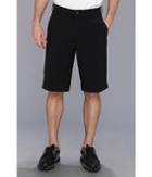Nike Golf Tour Trajectory Tech Short (black/metallic Silver) Men's Shorts