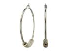 Steve Madden Multi Rondell Post Clip Hoop Earrings (mult) Earring