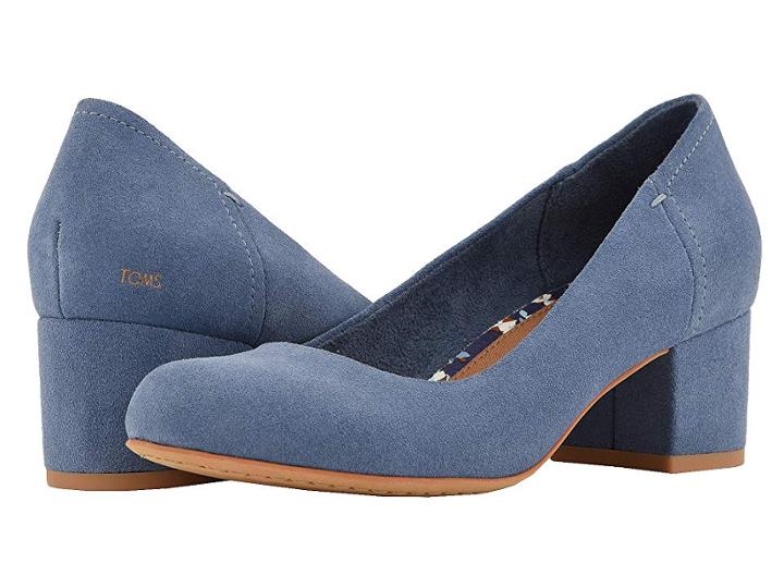 Toms Beverly (infiinity Blue Suede) Women's 1-2 Inch Heel Shoes