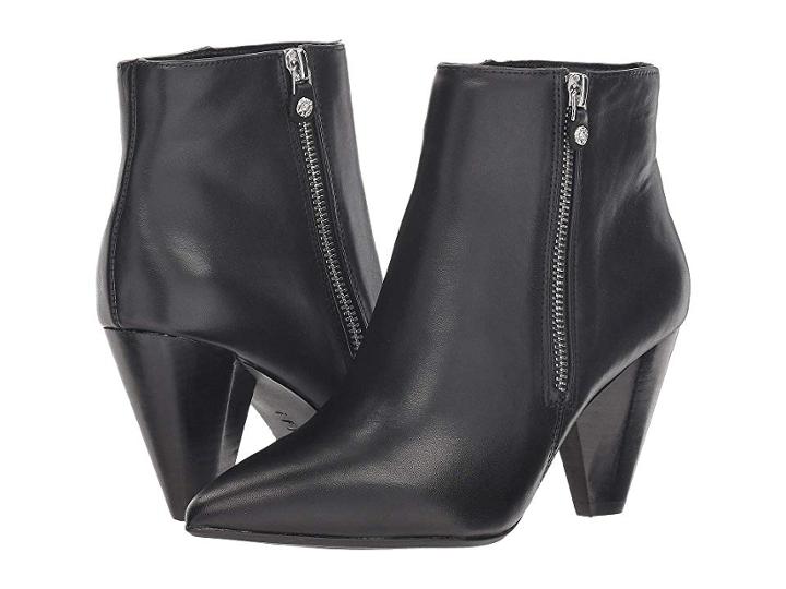 Anne Klein Yavin Bootie (black Leather) Women's Boots