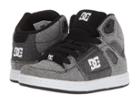 Dc Kids Pure High-top Tx Se (little Kid/big Kid) (grey/white/grey) Boys Shoes