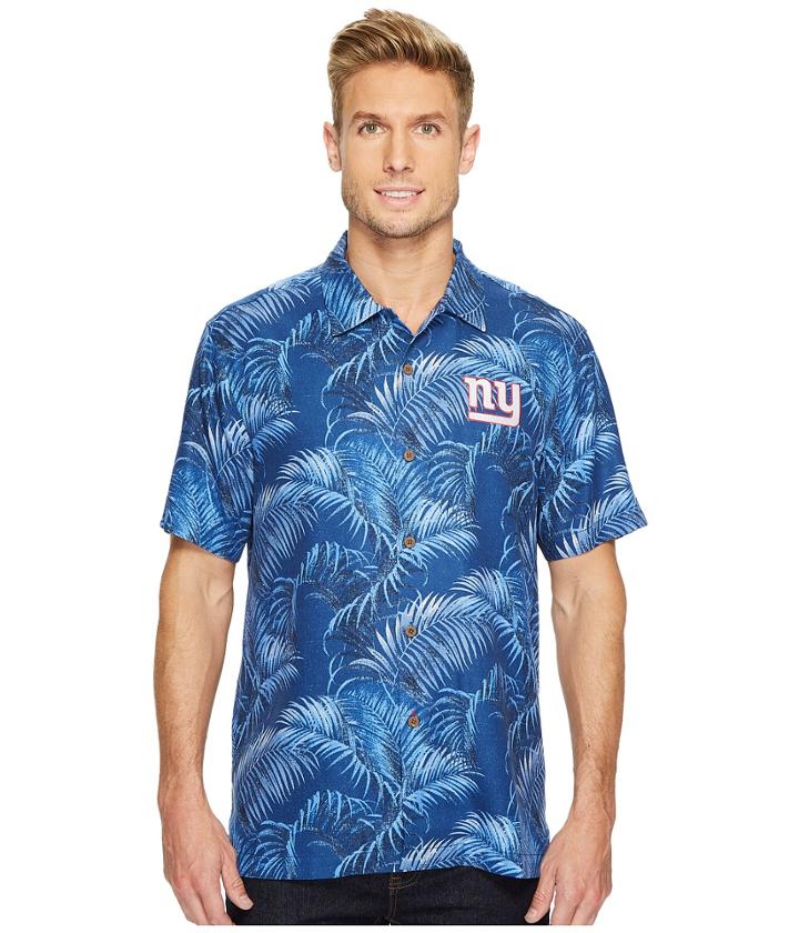 Tommy Bahama Ny Giants Nfl Fez Rounds Shirt (ny Giants) Men's Clothing