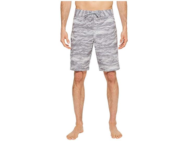 Under Armour Ua Reblek Printed Boardshorts (graphite Anthracite Overcasty Gray) Men's Swimwear