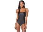 Speedo Square Neck One-piece (speedo Black) Women's Swimsuits One Piece