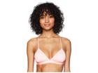 The Bikini Lab Solid Banded Triangle Bikini Top (pink) Women's Swimwear