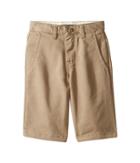 Vans Kids Authentic Stretch Shorts (little Kids/big Kids) (military Khaki) Boy's Shorts