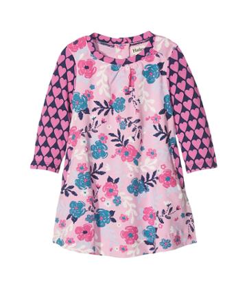 Hatley Kids Wintery Blooms Mini Swing Dress (infant) (pink) Girl's Dress