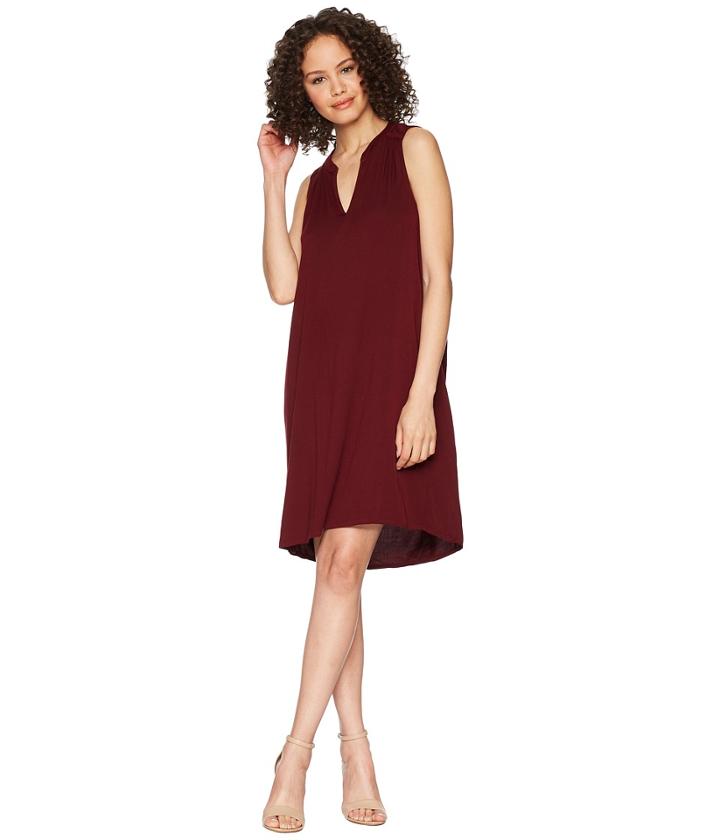 Michael Stars Rylie Rayon Sleeveless V-neck Dress (rialto) Women's Dress