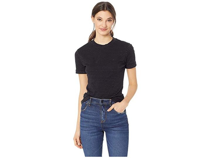 Vans Sparkles Lurex Top (black) Women's Clothing