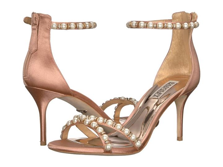 Badgley Mischka Hannah (dark Pink Satin) High Heels