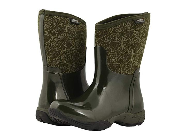 Bogs Daisy Modern Ring (dark Green Multi) Women's Boots