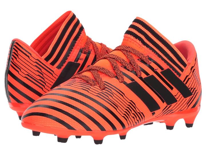 Adidas Kids Nemeziz 17.3 Fg J Soccer (little Kid/big Kid) (orange/black) Kids Shoes