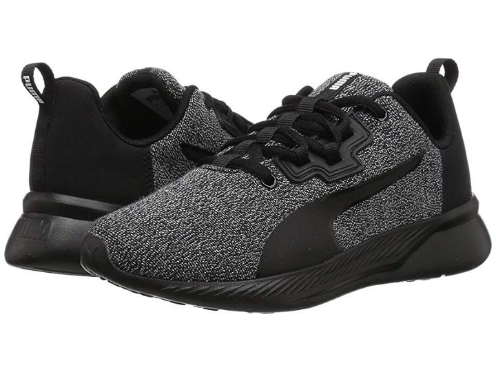 Puma Kids Tishatsu Runner Knit (little Kid) (puma Black/puma White) Kid's Shoes