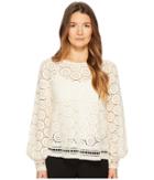 See By Chloe Crochet Lace Top (crystal White) Women's Clothing