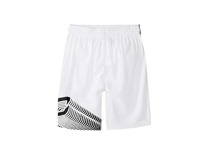 Under Armour Kids Steph Curry 30 Shorts (big Kids) (white/green Typhoon/black) Boy's Shorts