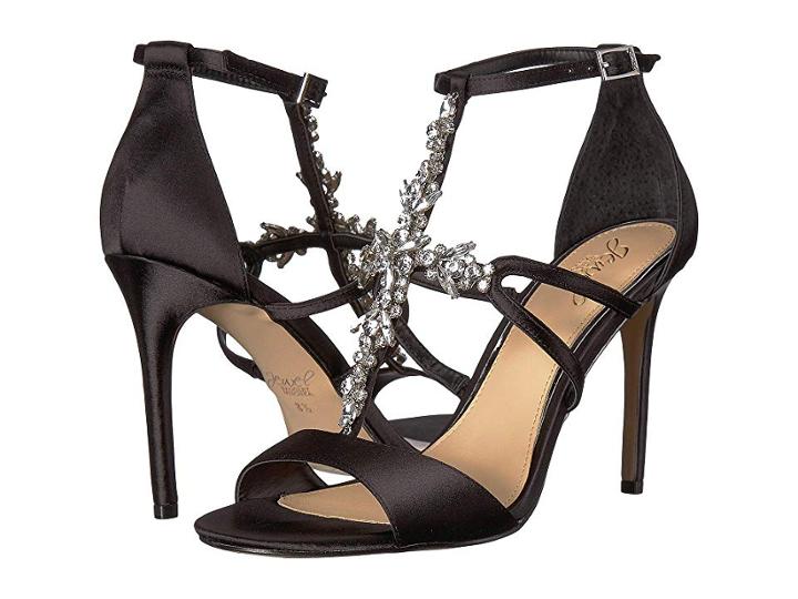 Jewel Badgley Mischka Galvin (black Satin) High Heels