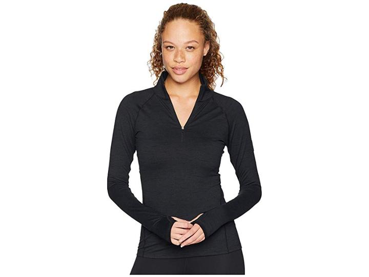 Spyder Unyte Zip T-neck (black/black) Women's Long Sleeve Pullover