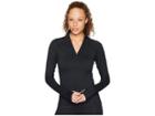 Spyder Unyte Zip T-neck (black/black) Women's Long Sleeve Pullover